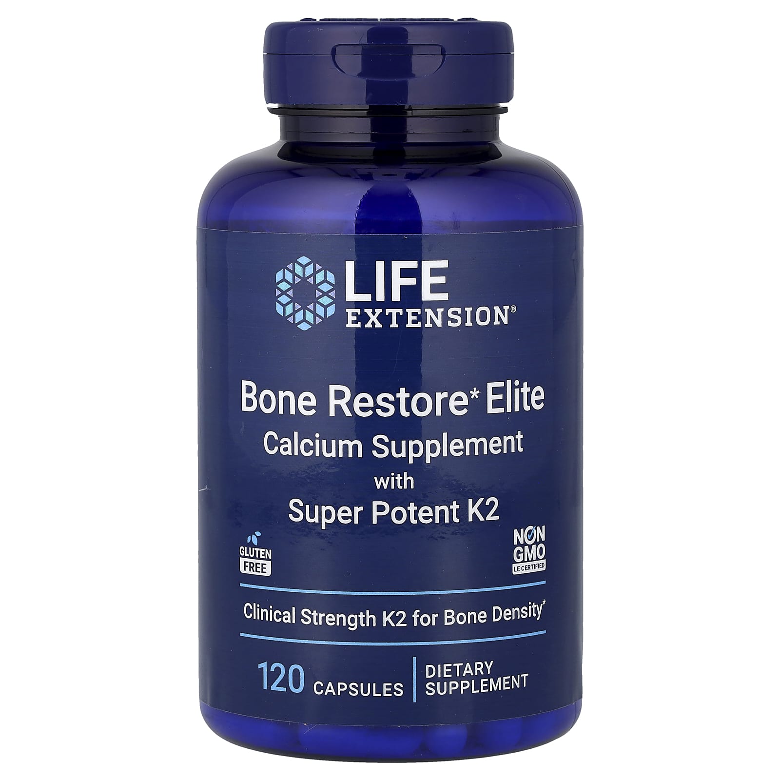 Bone Restore Elite, Calcium Supplement with Super Potent K2, 120