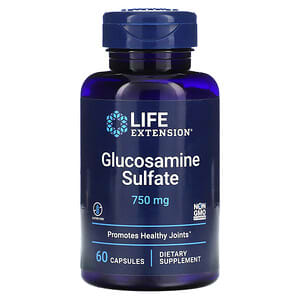 Life Extension, Glucosamine Sulfate, 750 mg, 60 Capsules