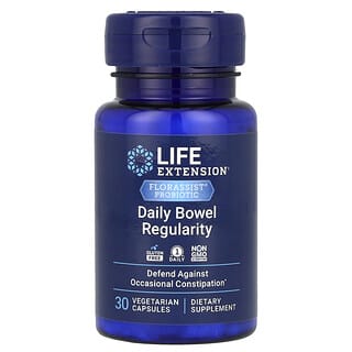 Life Extension, Florassist® Probiotic, Daily Bowel Regularity, 30 Vegetarian Capsules