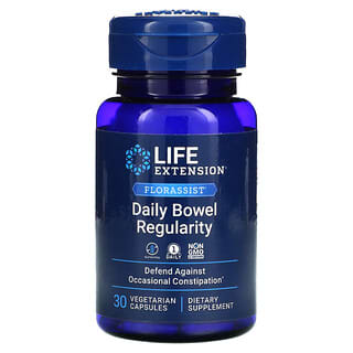 Life Extension, Florassist，Daily Bowel Regularity，30 粒素食膠囊