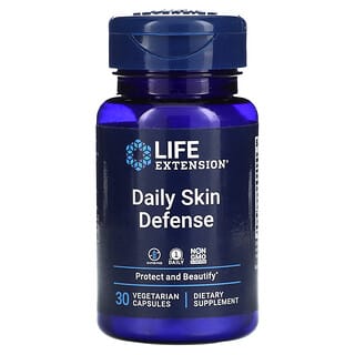 Life Extension, Daily Skin Defense, 30 Vegetarian Capsules