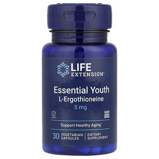 Life Extension, L-ergotioneína esencial para favorecer la juventud, 5 mg, 30 cápsulas vegetales