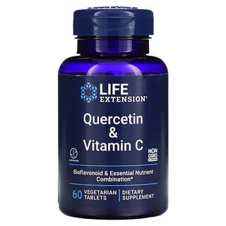 Life Extension, Quercetin & Vitamin C, 60 Vegetarian Tablets
