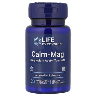 Life Extension, Calm-Mag, Acetil taurinato de magnesio, 30 cápsulas vegetales