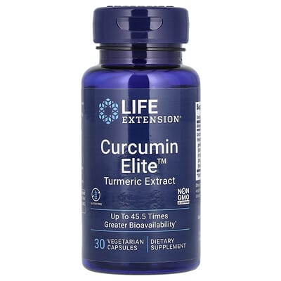 Life Extension, Curcumin Elite, Turmeric Extract, 30 Vegetarian Capsules