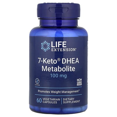 Life Extension, 7-Keto® DHEA, 100 mg, 60 Vegetarian Capsules
