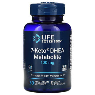 Life Extension, 7-Keto DHEA, Metabólito, 100 mg, 60 Cápsulas Vegetarianas