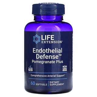 Life Extension, Endothelial Defense 升级版石榴软胶囊，60 粒装