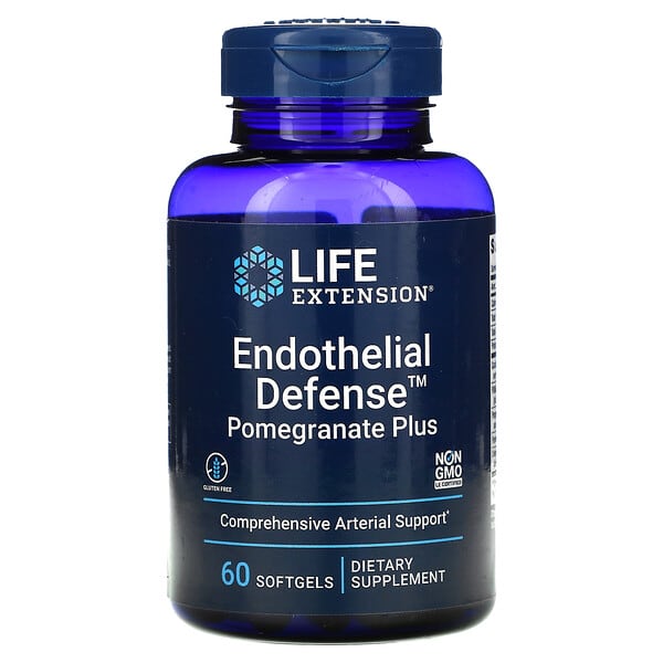 Life Extension‏, Endothelial Defense, Pomegranate Plus, 60 Softgels