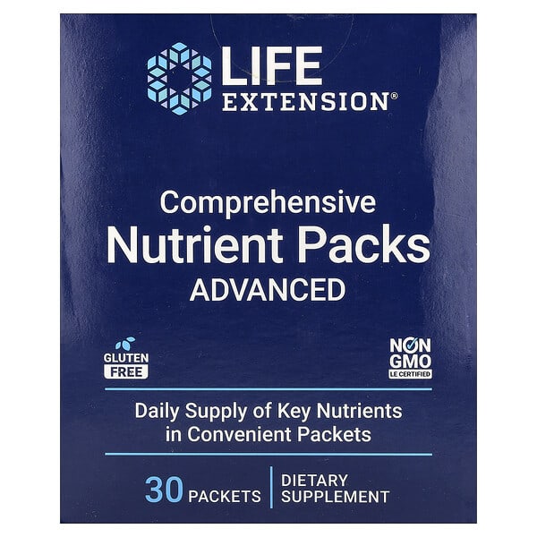 Life Extension Comprehensive Nutrient Packs, Advanced, 30 Packets