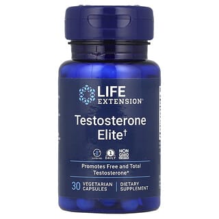 Life Extension, Testosterone Elite、ベジカプセル30粒