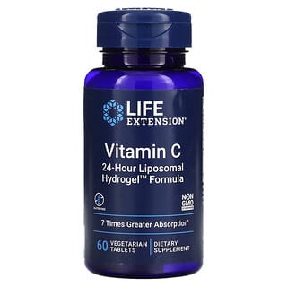 Life Extension, Vitamine C, 60 comprimés végétariens
