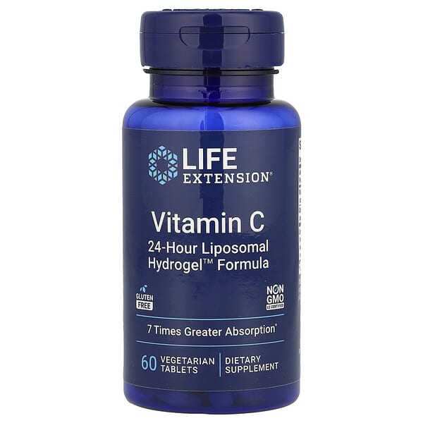 Life Extension, 維生素 C,60 片素食片