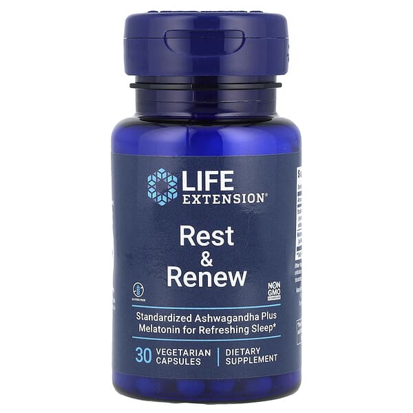Rest & Renew, 30 Vegetarian Capsules