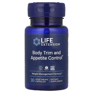 Life Extension, Body Trim and Appetite Control, Nahrungsergänzungsmittel zur Appetitkontrolle, 30 pflanzliche Kapseln