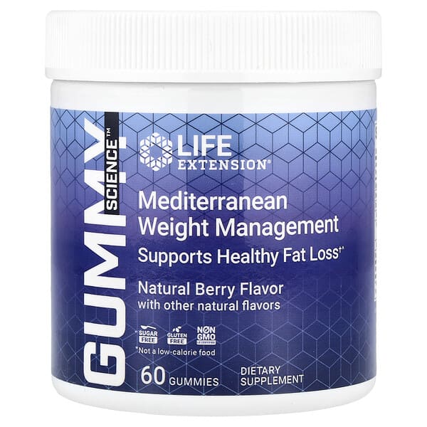 Gummy Science™, Mediterranean Weight Management, Natural Berry, 60 Gummies