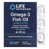 Gomitas de aceite de pescado con omega-3, Frutas tropicales, 36 Bocadillos de gomitas