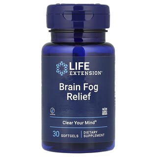 Life Extension, Brain Fog Relief，30 粒軟凝膠