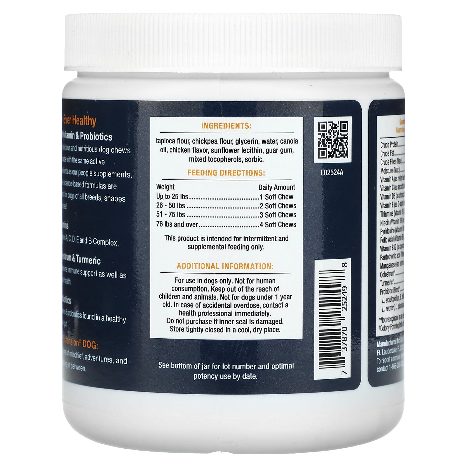 Life Extension, Dog, Multivitamin & Probiotics, Chicken, 90 Soft Chews, 12.7 oz (360 g)