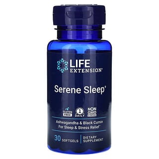 Life Extension, Serene Sleep, ruhiger Schlaf, 30 Weichkapseln
