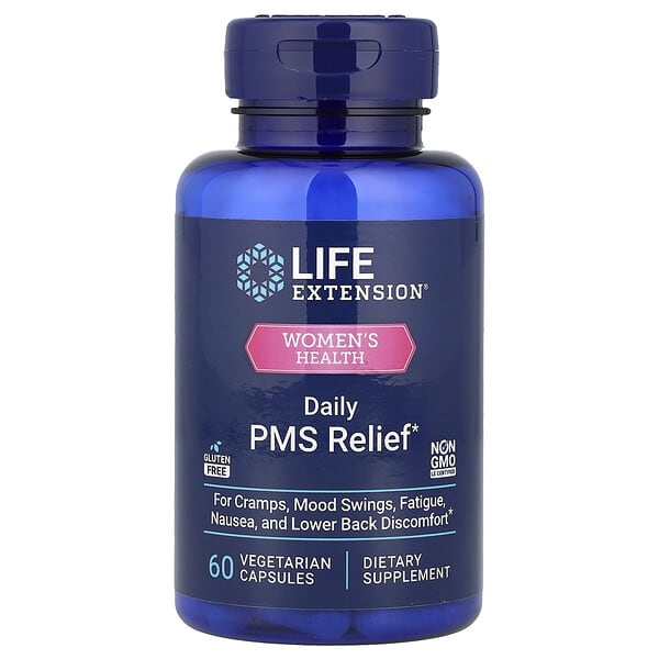 Women's Health, Daily PMS Relief, 60 Vegetarian Capsules