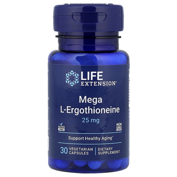 Mega L-Ergothioneine, 30 Vegetarian Capsules