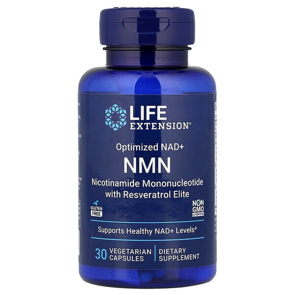 Life Extension, NMN, Optimized NAD+, 30 Vegetarian Capsules