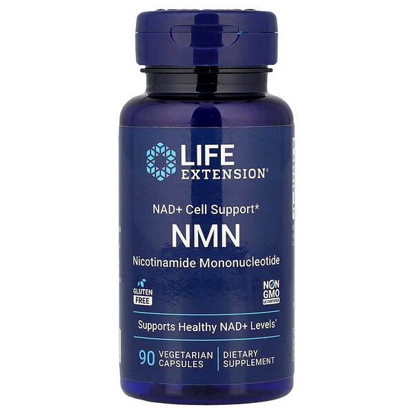 Life Extension, NMN, NAD+ Cell Support, 90 Vegetarian Capsules (300 mg per Capsule)