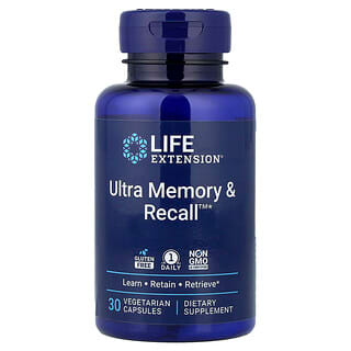 Life Extension, Ultra Memory & Recall™, 30 Vegetarian Capsules