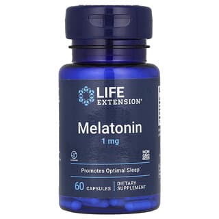 Life Extension, мелатонин, 1 мг, 60 капсул