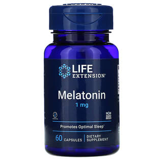 Life Extension, Melatonin, 1 mg, 60 Kapseln