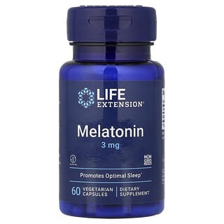 Life Extension, Melatonin, 3 mg, 60 Vegetarian Capsules