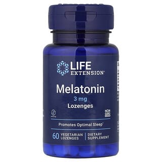 Life Extension, Melatonin, 3 mg, 60 Vegetarian Pastilles