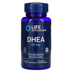 Life Extension‏, DHEA (דהידרו-אפיאנדרוסטרון), 25 מ"ג, 100 כמוסות
