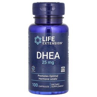 Life Extension, DHEA, 25 mg, 100 капсули