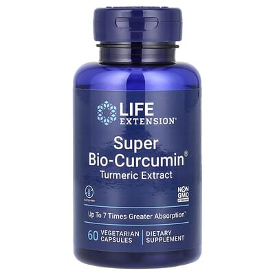 Life Extension, Super Bio-Curcumin, Turmeric Extract, 60 Vegetarian Capsules