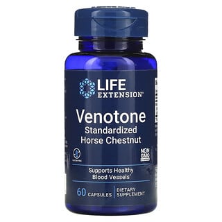 Life Extension, Venotone，標準化七葉樹，60 粒膠囊