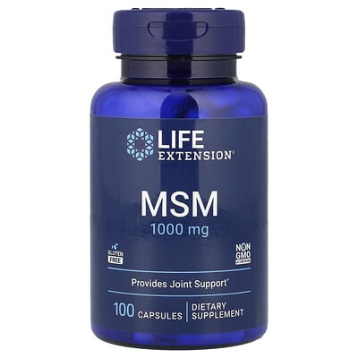 Life Extension, Methylsulfonylmethane, 100 Capsules (1,000 mg per capsule)