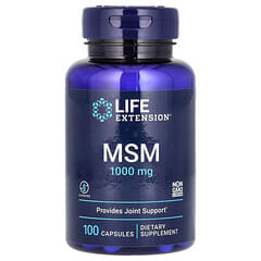 Life Extension, MSM, 3,000 mg, 100 Capsules (1,000 mg per Capsule)