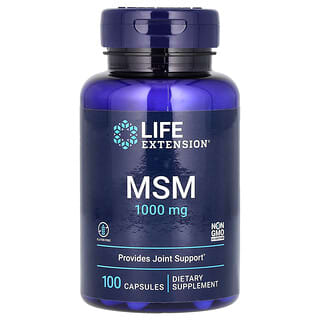 Life Extension, MSM, Suplemento de metilsulfonilmetano, 3000 mg, 100 cápsulas (1000 mg por cápsula)