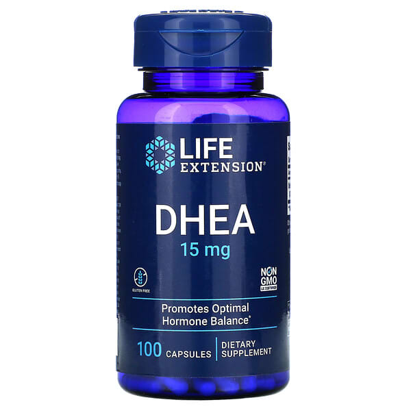 Life Extension, DHEA，15 毫克，100 粒胶囊