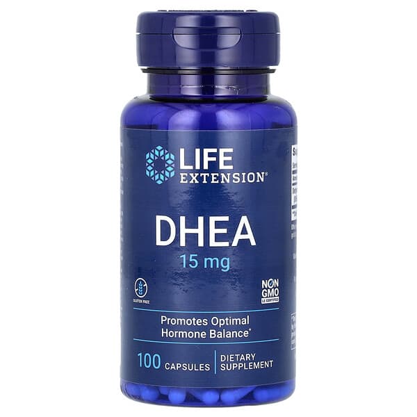 Life Extension, DHEA，15 毫克，100 粒膠囊