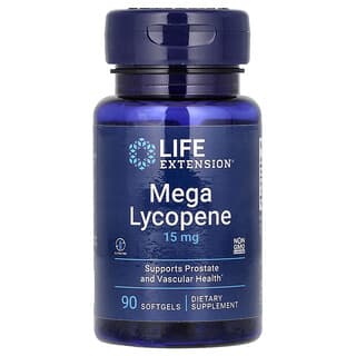 Life Extension, Mega Lycopene, 15 mg, 90Cápsulas de Gel Suave