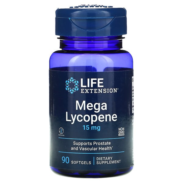 Life Extension, Mega Lycopene, Mega-Lycopin, 15 mg, 90 Weichkapseln