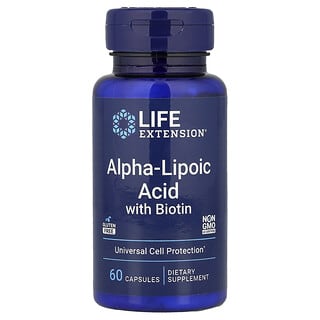 Life Extension, Alfa-liponsav biotinnal, 60 kapszula
