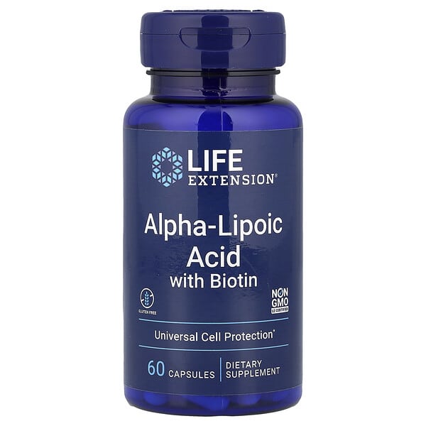 Alpha-Lipoic Acid with Biotin, 60 Capsules