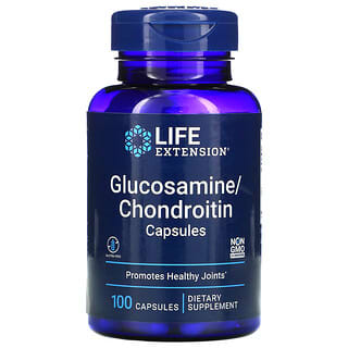 Life Extension, Cápsulas de Glicosamina / Condroitina, 100 Cápsulas