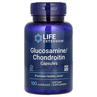 Life Extension, Capsules de glucosamine/chondroïtine, 100 capsules