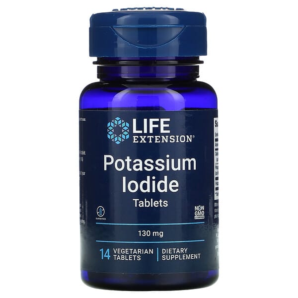 Life Extension, Comprimidos de yoduro de potasio, 130 mg, 14 comprimidos