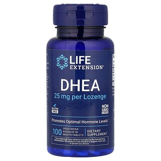 Life Extension, DHEA, 100 Vegetarian Dissolve in Mouth Tablets (25 mg per Tablet)